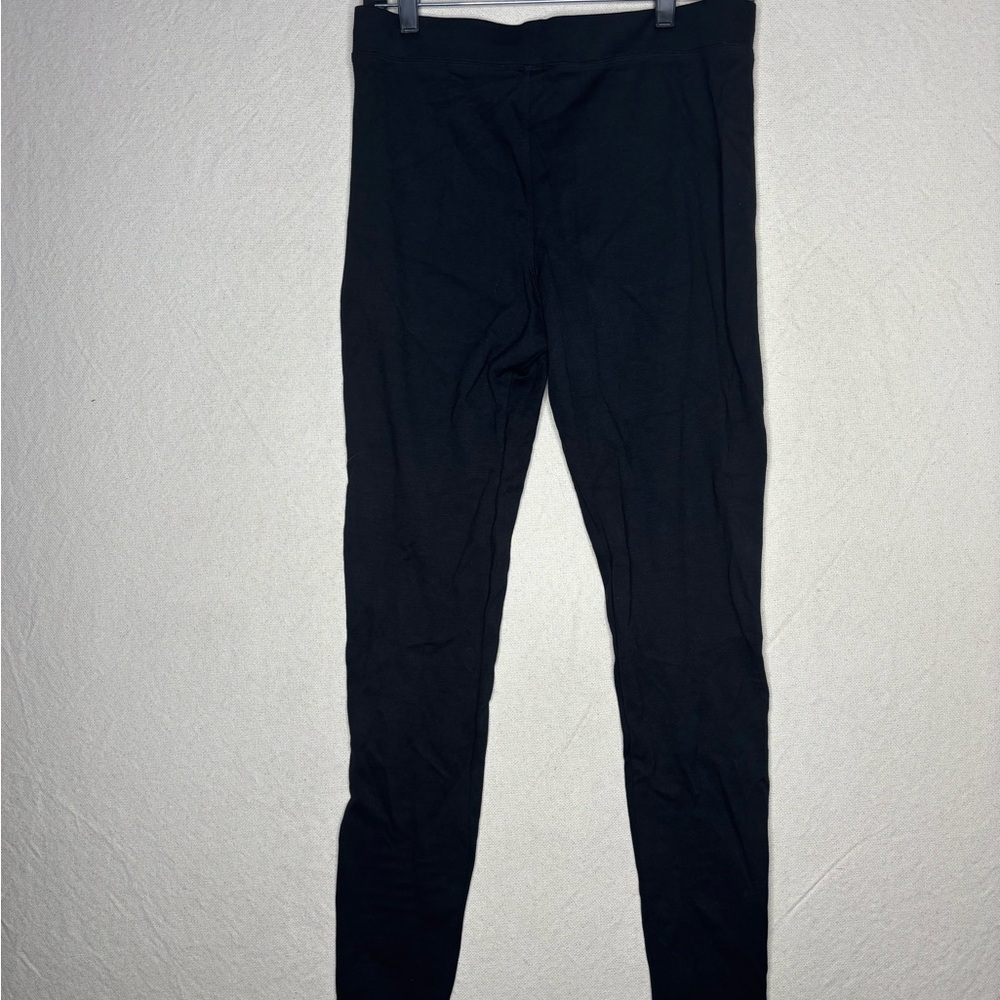 Express Women’s Medium Black Leather Patch Pants - image 4